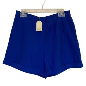 JODIFL Women's High Waist Shorts - Royal Blue